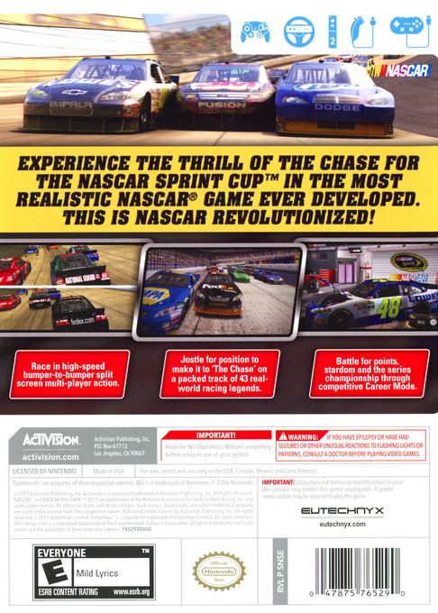 NASCAR The Game 2011 - Wii