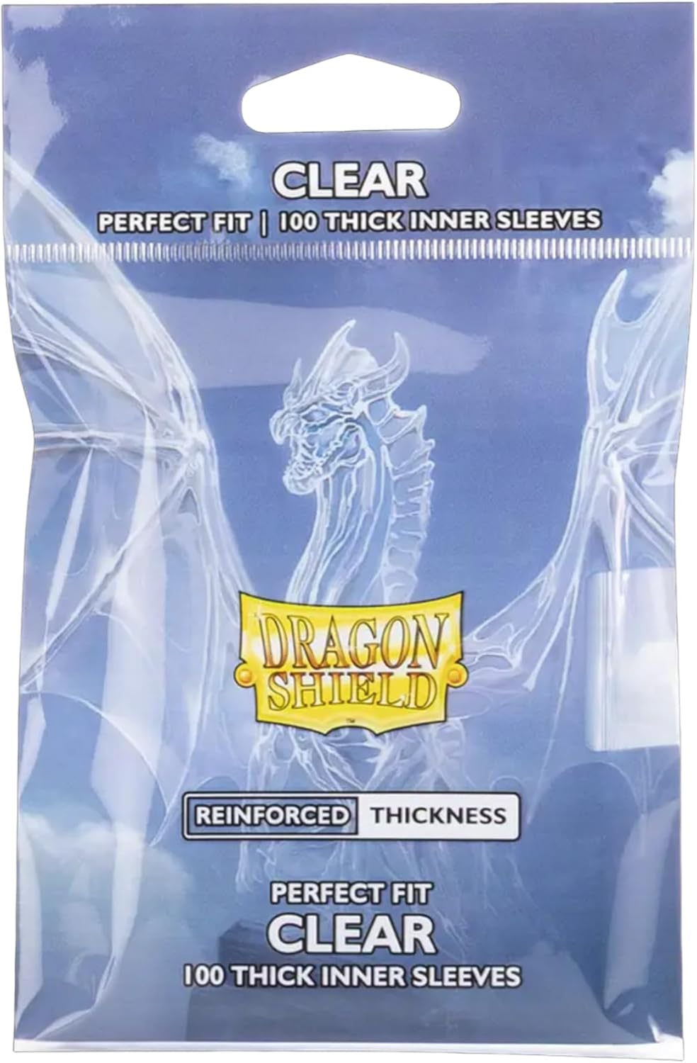 x100 Dragon Shield Perfect Fit Standard Thick Inner Sleeves (Clear)