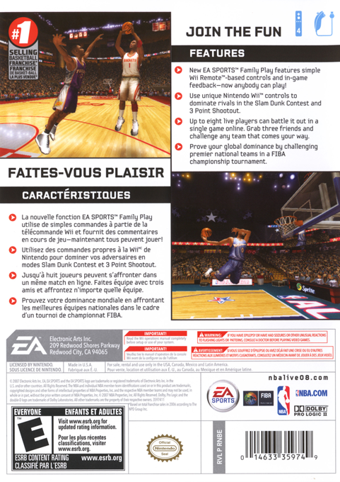 NBA Live 2008 - Wii