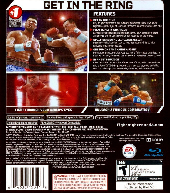 Fight Night Round 3 - Playstation 3