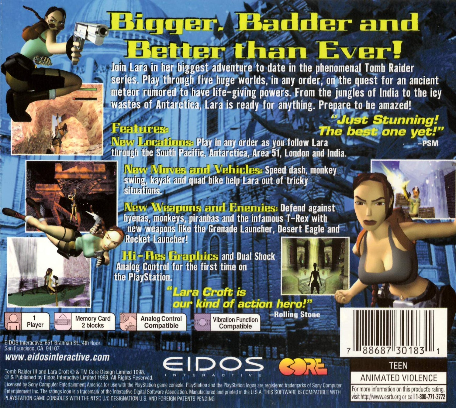 Tomb Raider III - Playstation