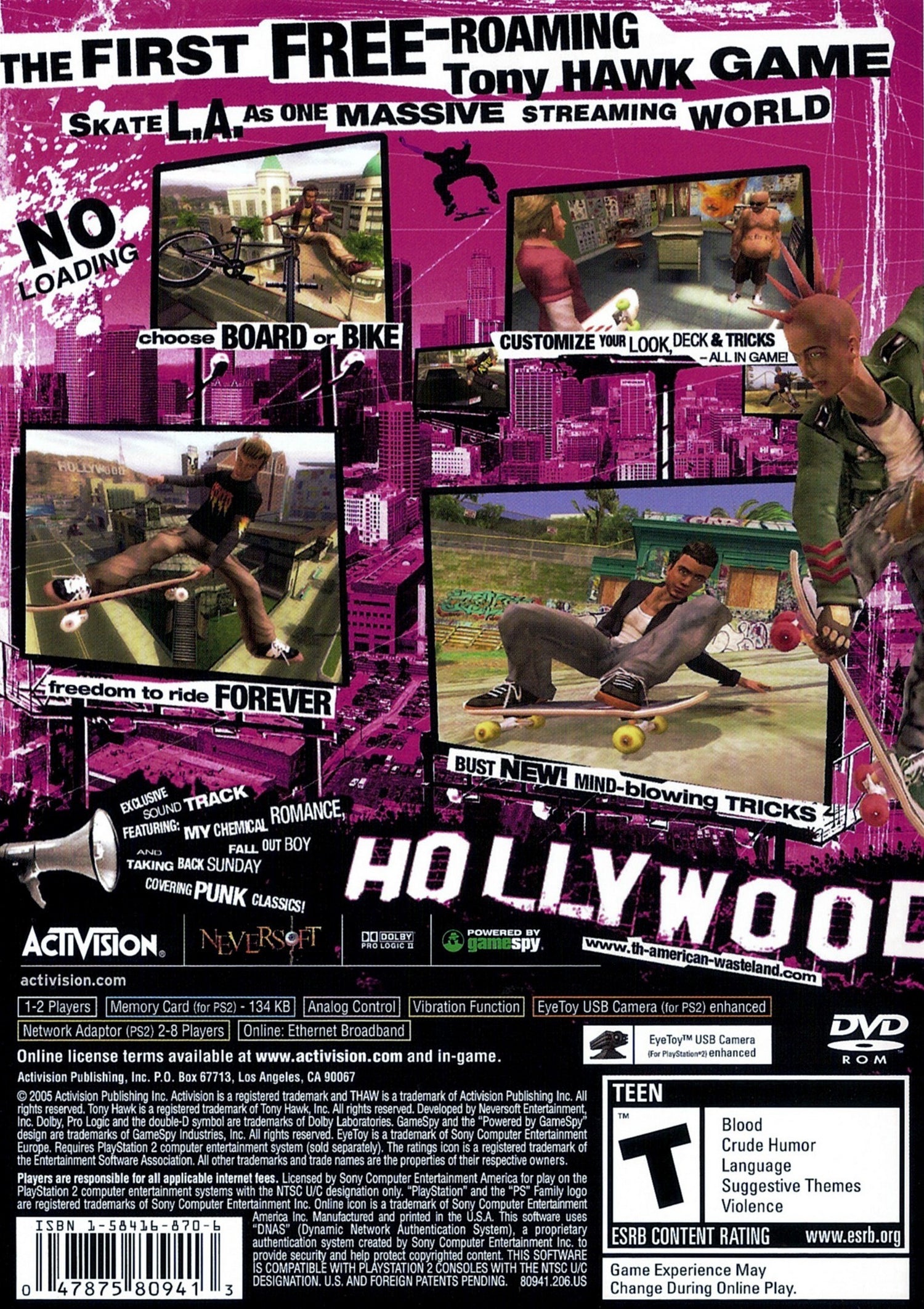 Tony Hawk American Wasteland - Playstation 2