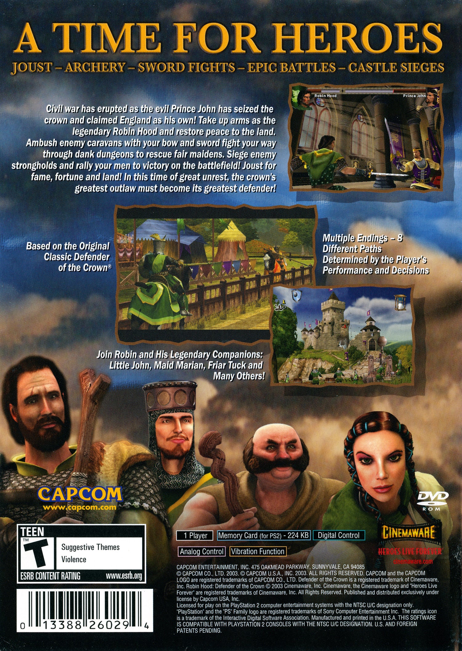 Robin Hood Defender of the Crown - Playstation 2