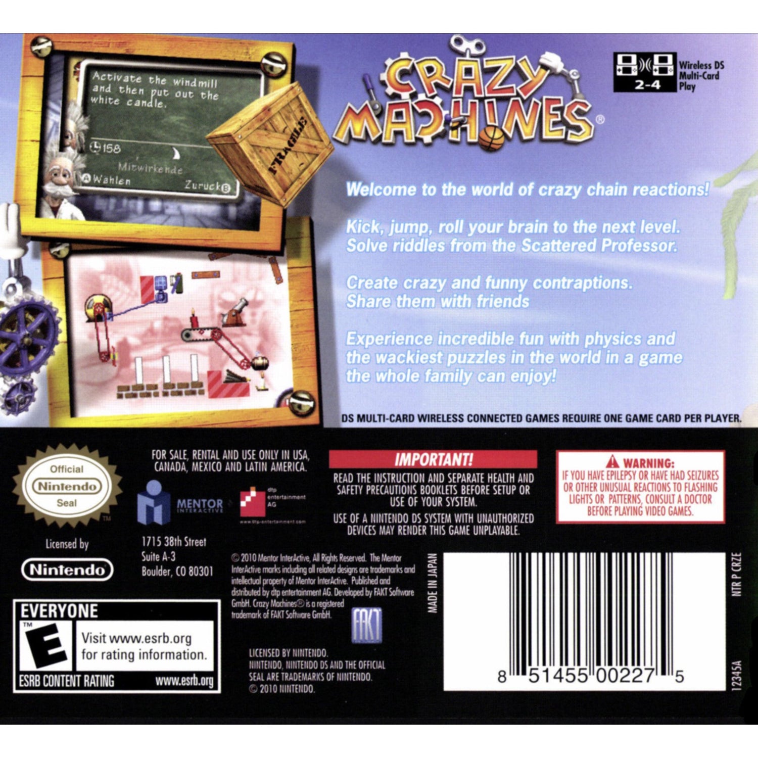 Crazy Machines - Nintendo DS