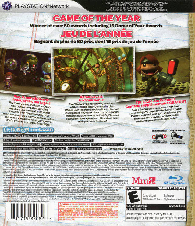 LittleBigPlanet [Game of the Year] - Playstation 3