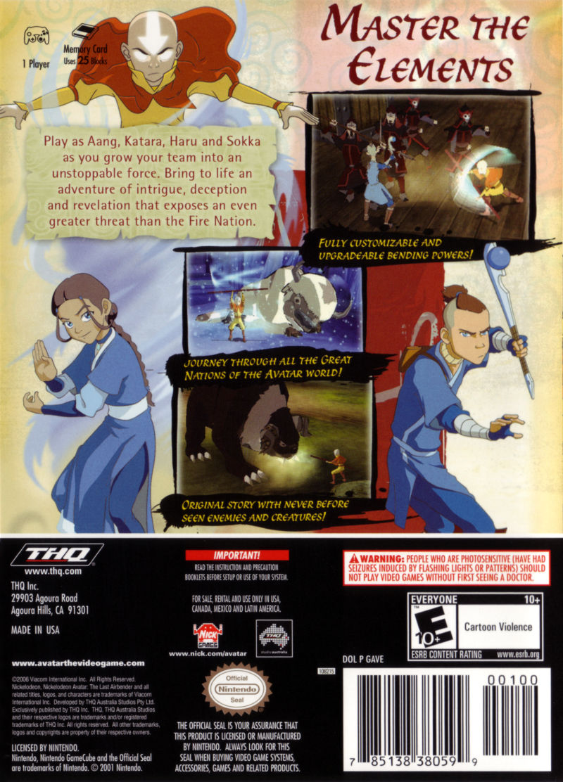 Avatar the Last Airbender - Gamecube