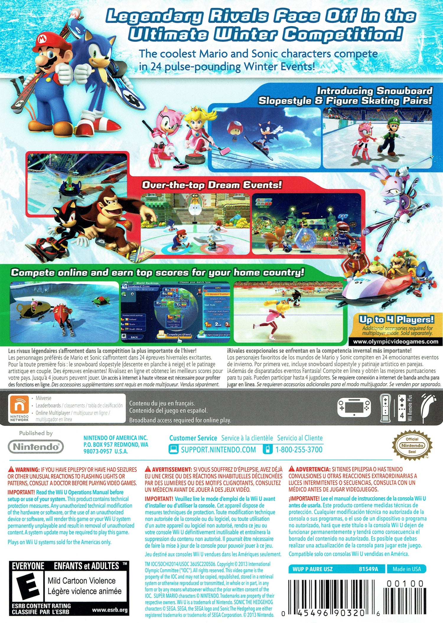 Mario & Sonic at the Sochi 2014 Olympic Games - Wii U - Retro Island Gaming