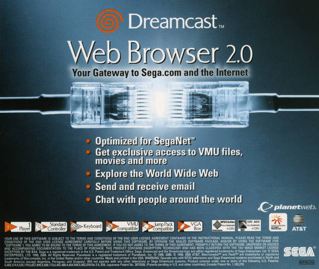 PlanetWeb Web Browser 2.0 - Sega Dreamcast