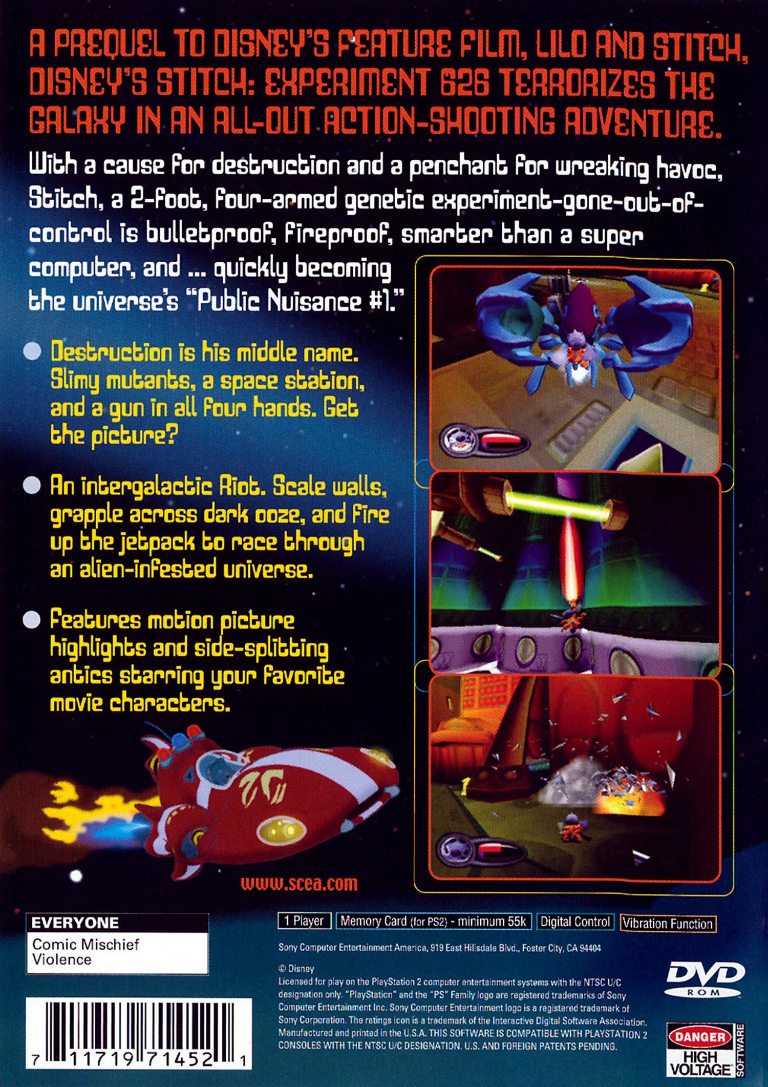 Disney's Stitch Experiment 626 - Playstation 2