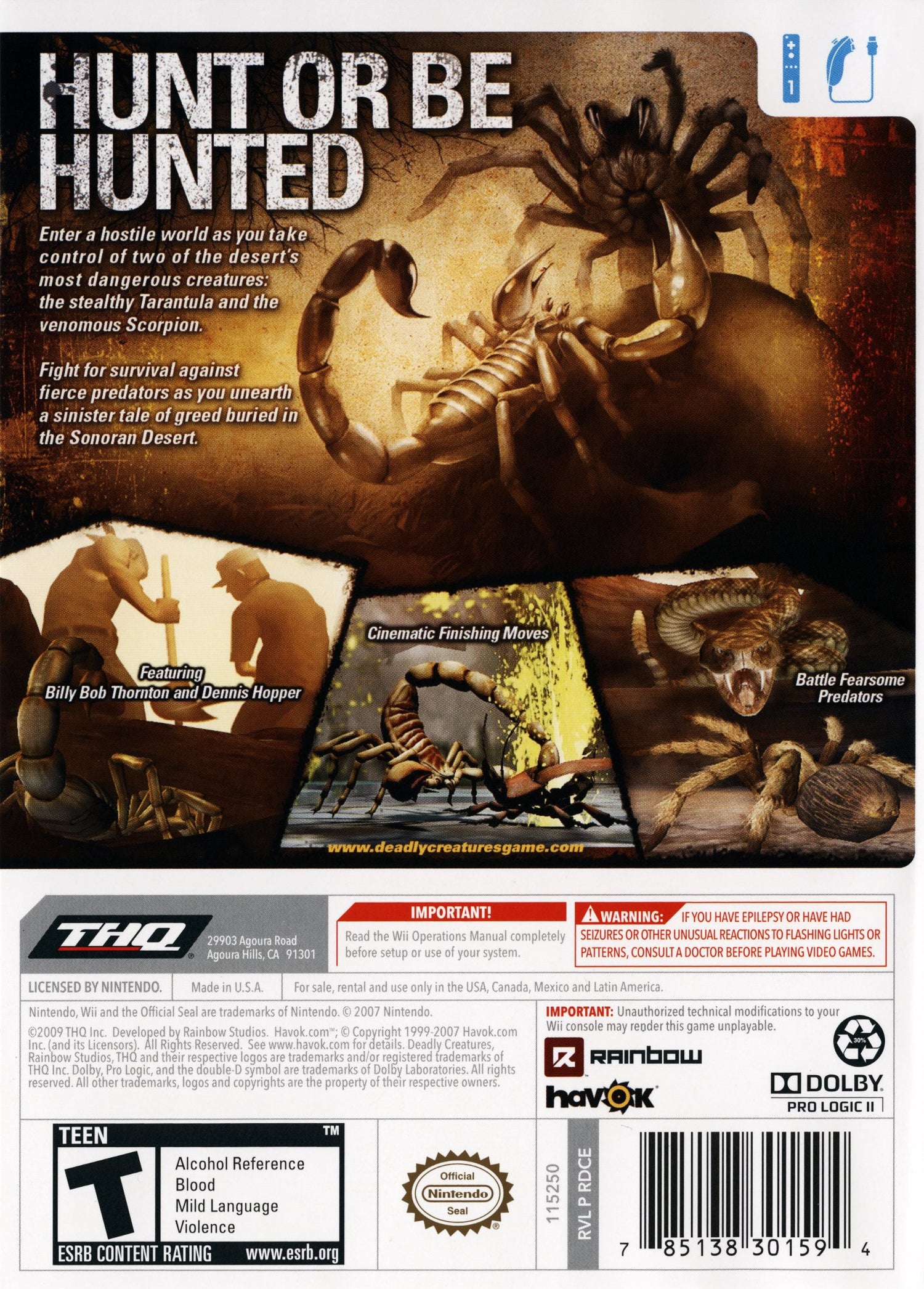 Deadly Creatures - Wii