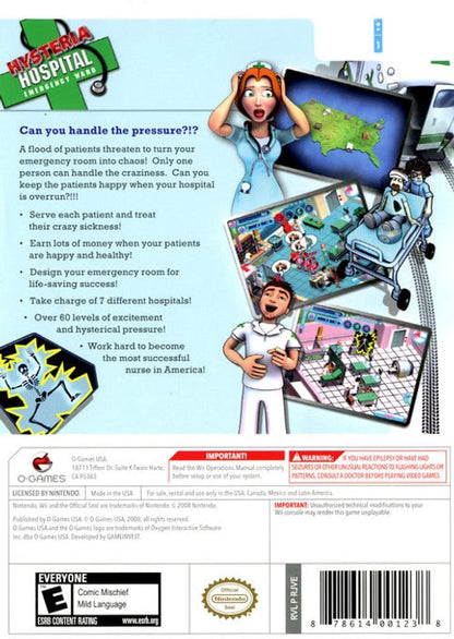 Hysteria Hospital: Emergency Ward - Wii