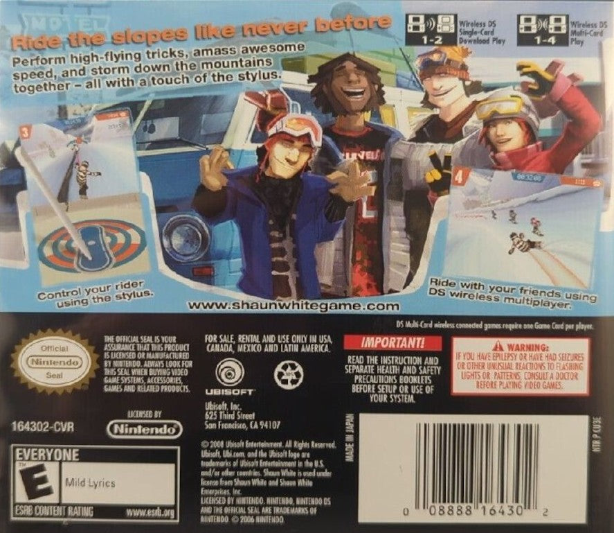 Shaun White Snowboarding - Nintendo DS