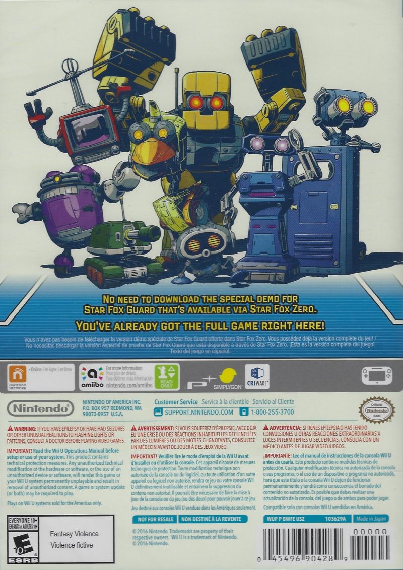 Star Fox Guard - Wii U