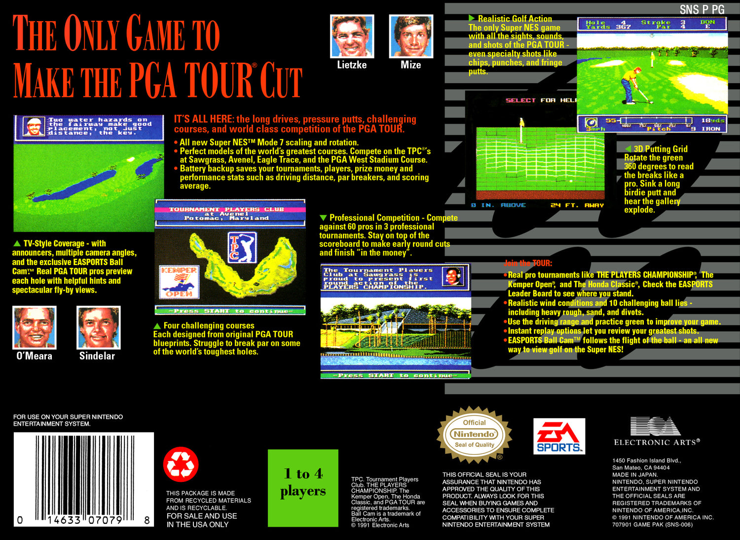 PGA Tour Golf - Super Nintendo
