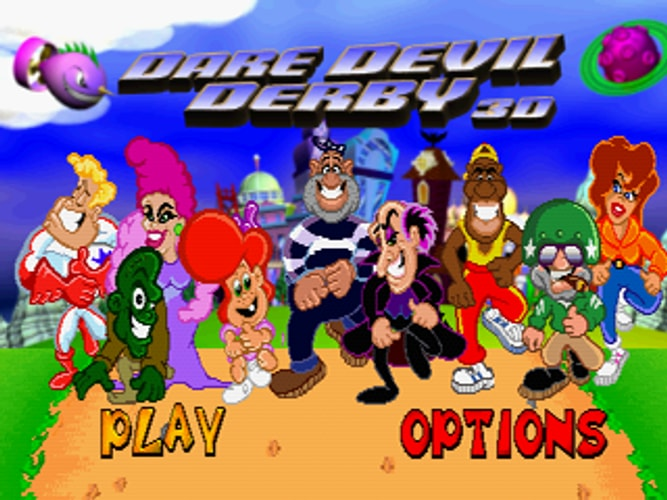 Dare Devil Derby 3D - Playstation