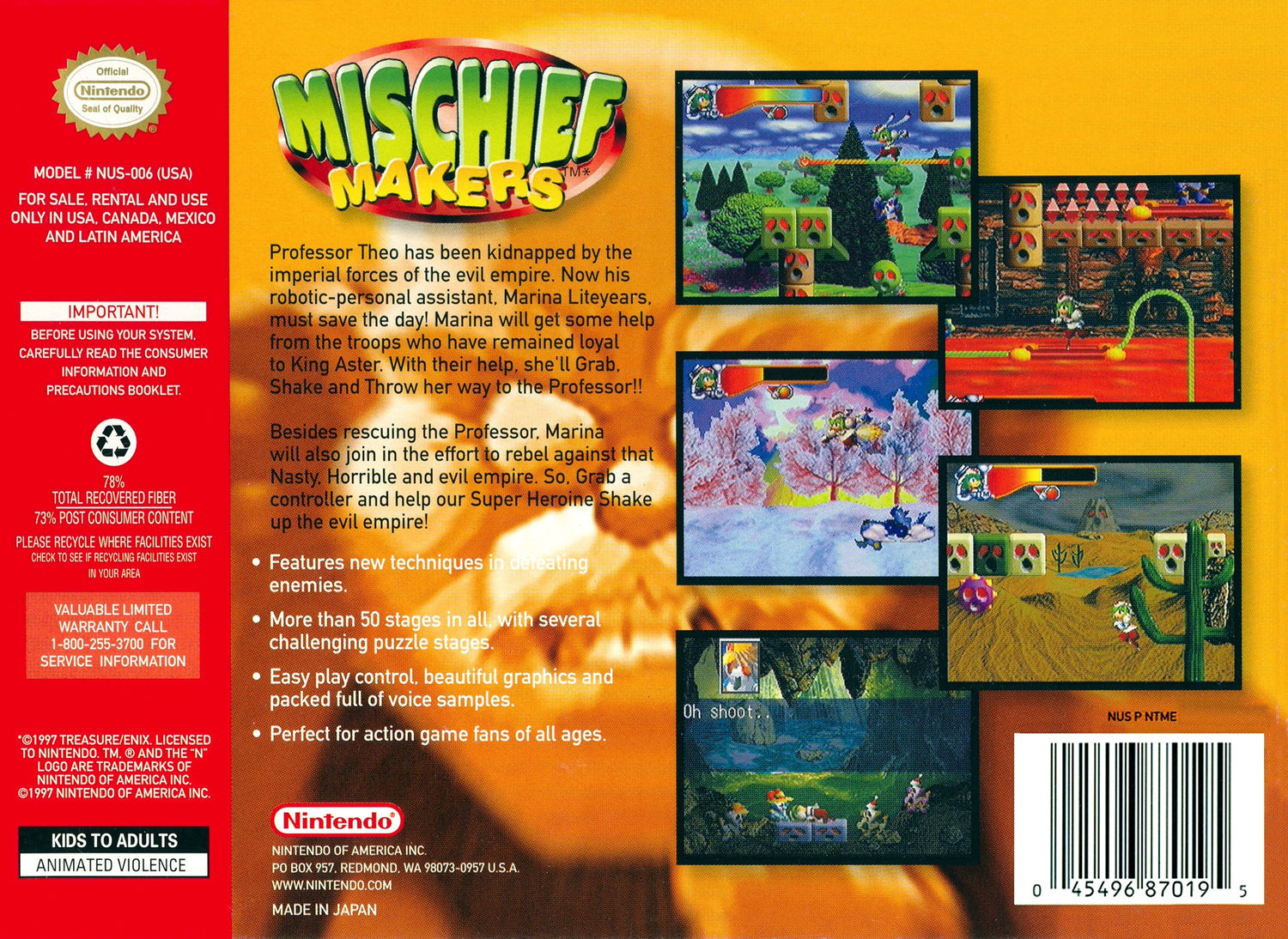 Mischief Makers - Nintendo 64