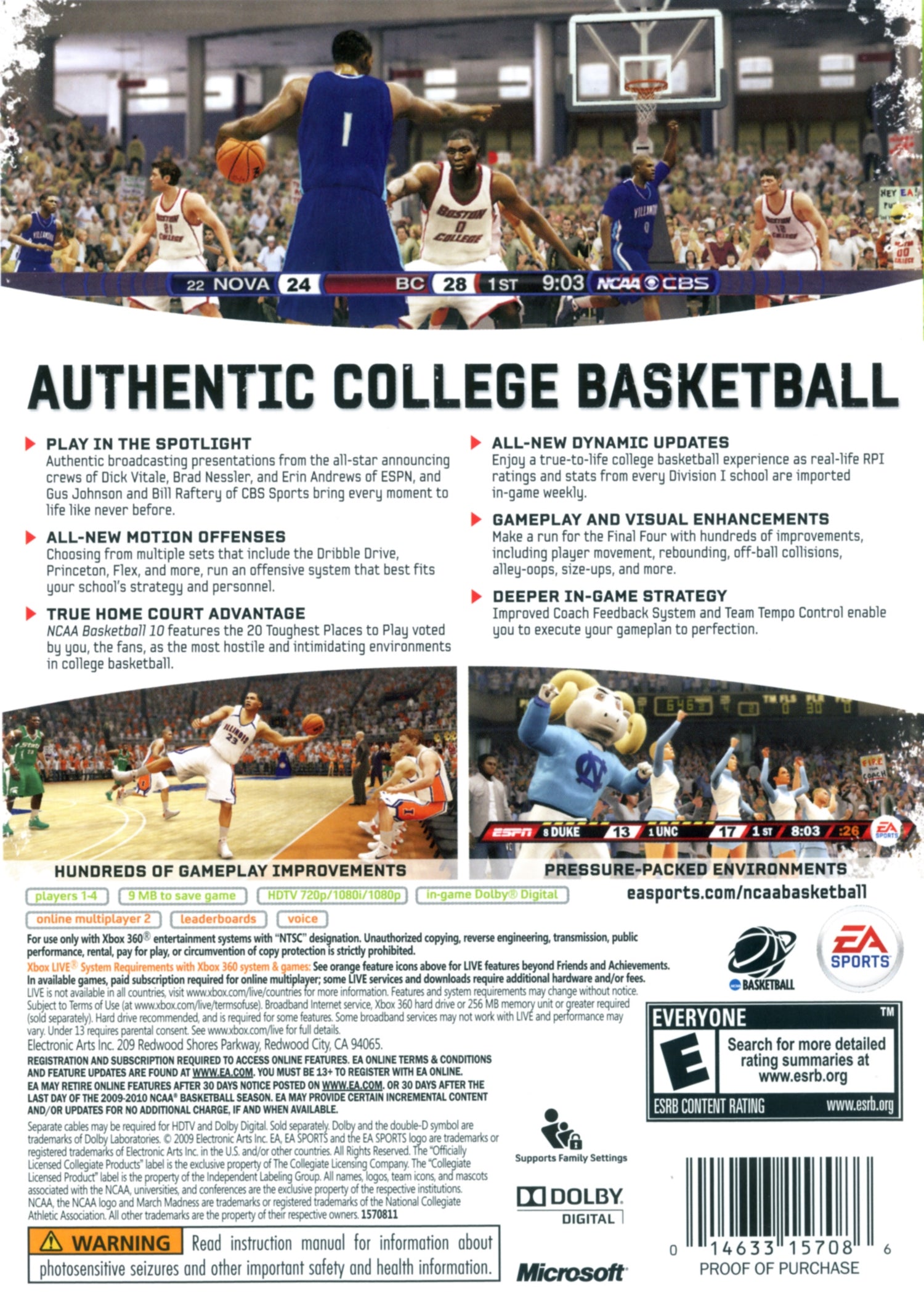 NCAA Basketball 10 - Xbox 360