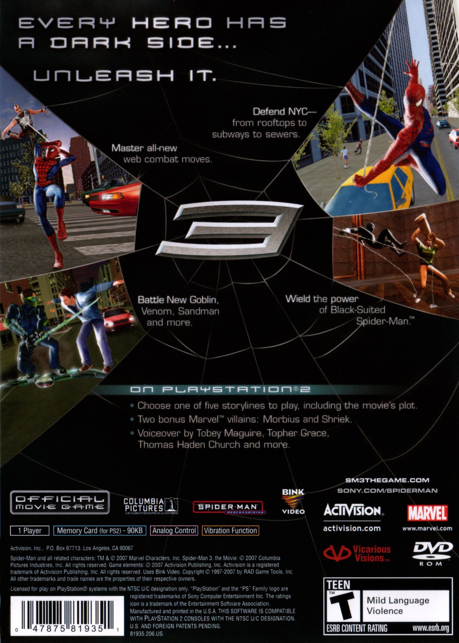 Spiderman 3 - Playstation 2