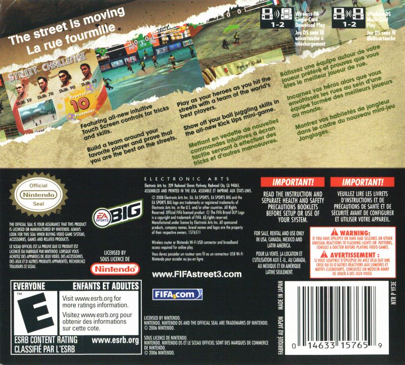 FIFA Street 3 - Nintendo DS