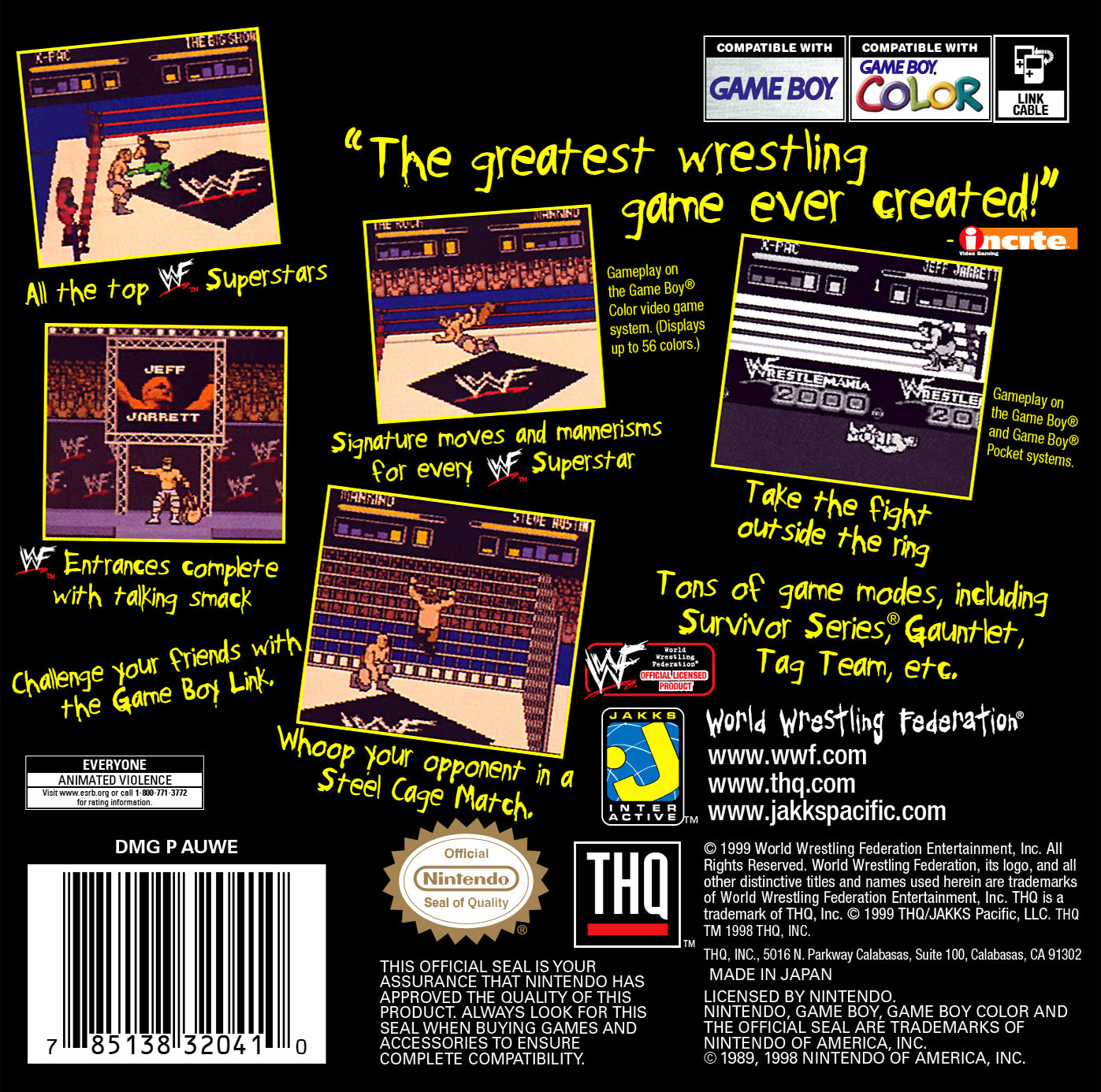 WWF Wrestlemania 2000 - GameBoy Color