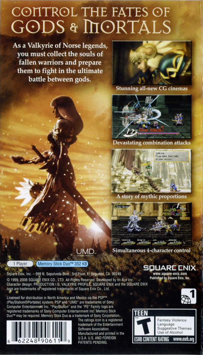 Perfil de Valkyrie Lenneth - PSP