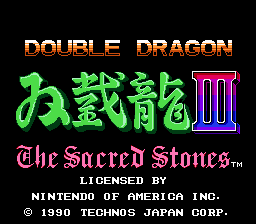 Double Dragon III - NES