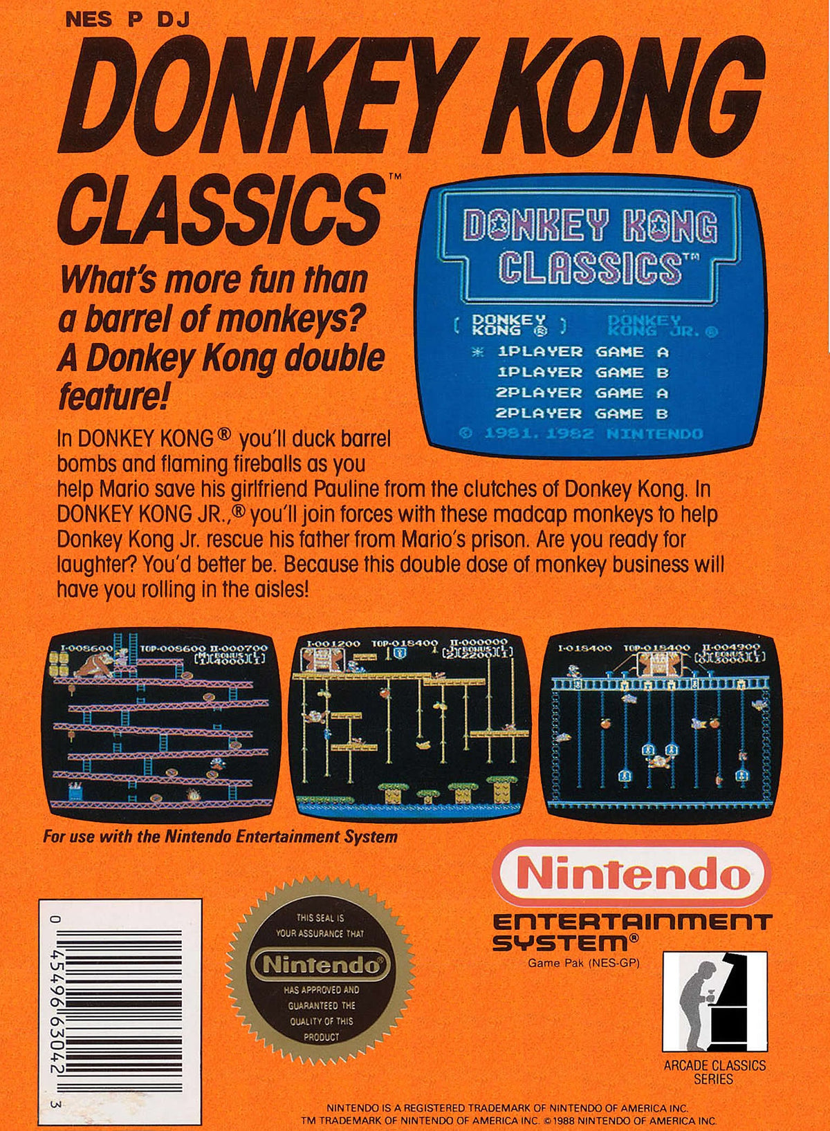 Donkey Kong Classics - NES - Retro Island Gaming