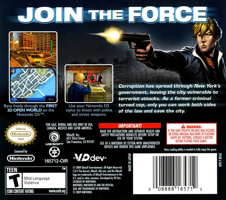 C.O.P.: The Recruit - Nintendo DS