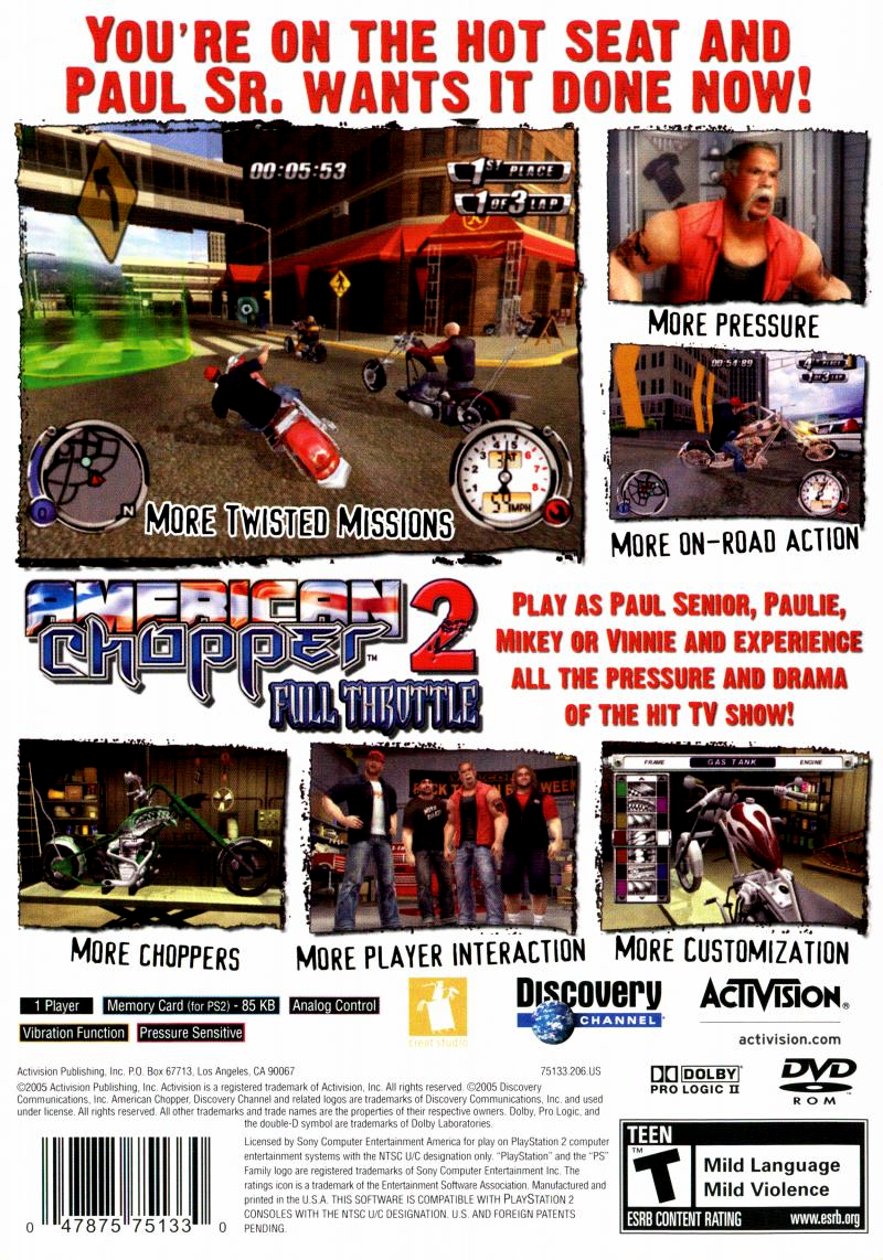 American Chopper 2 Full Throttle - Playstation 2