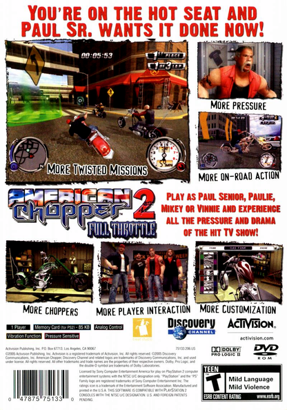 American Chopper 2 Full Throttle - Playstation 2 - Retro Island Gaming