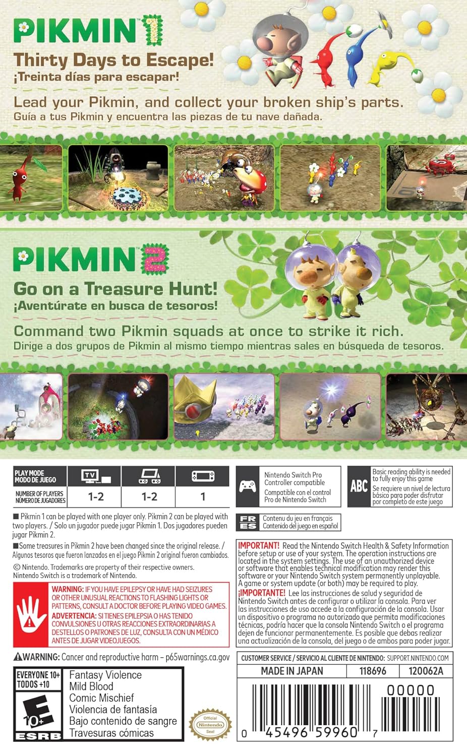Pikmin 1 + 2 - Nintendo Switch