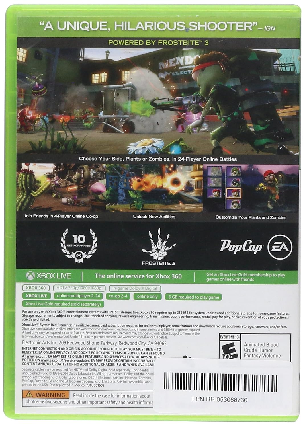 Plants vs. Zombies: Garden Warfare [Platinum Hits] - Xbox 360