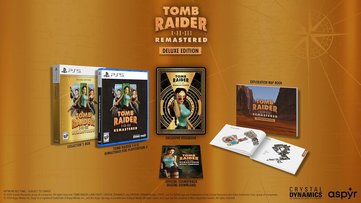 Tomb Raider I-III Remastered [Deluxe Edition] - Playstation 5