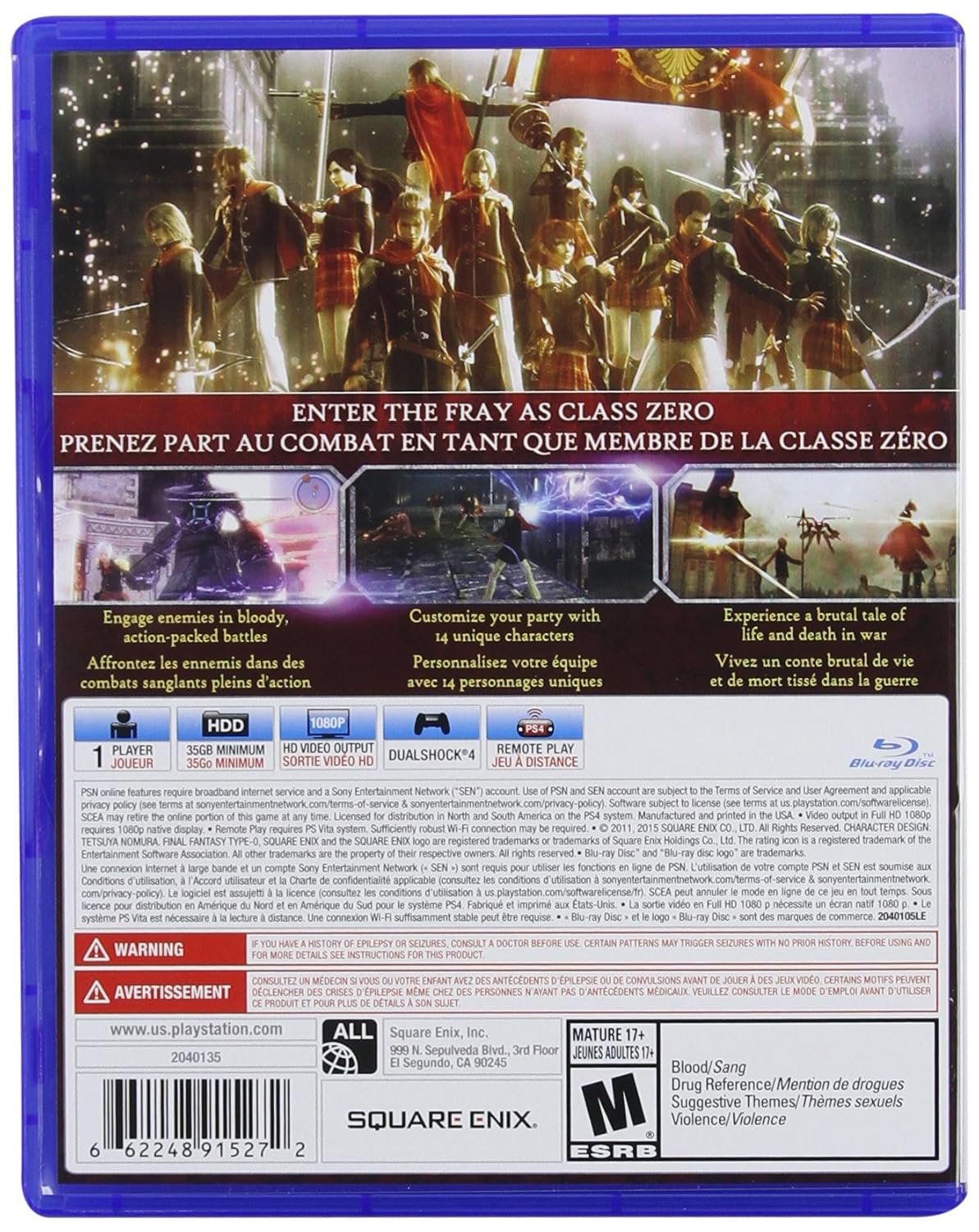 Final Fantasy Type-0 HD - Playstation 4