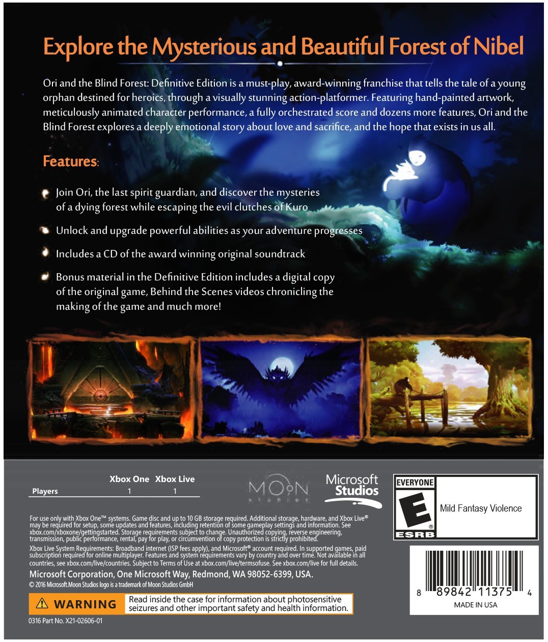 Ori and the Blind Forest Definitive Edition - Xbox One