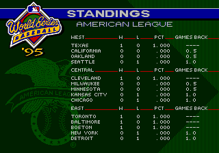 World Series Baseball 95 - Sega Genesis