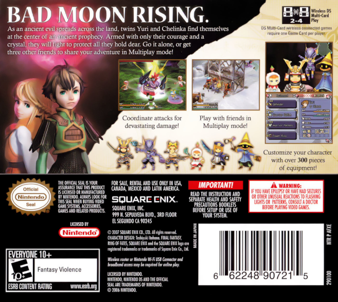 Final Fantasy Crystal Chronicles Ring of Fates - Nintendo DS