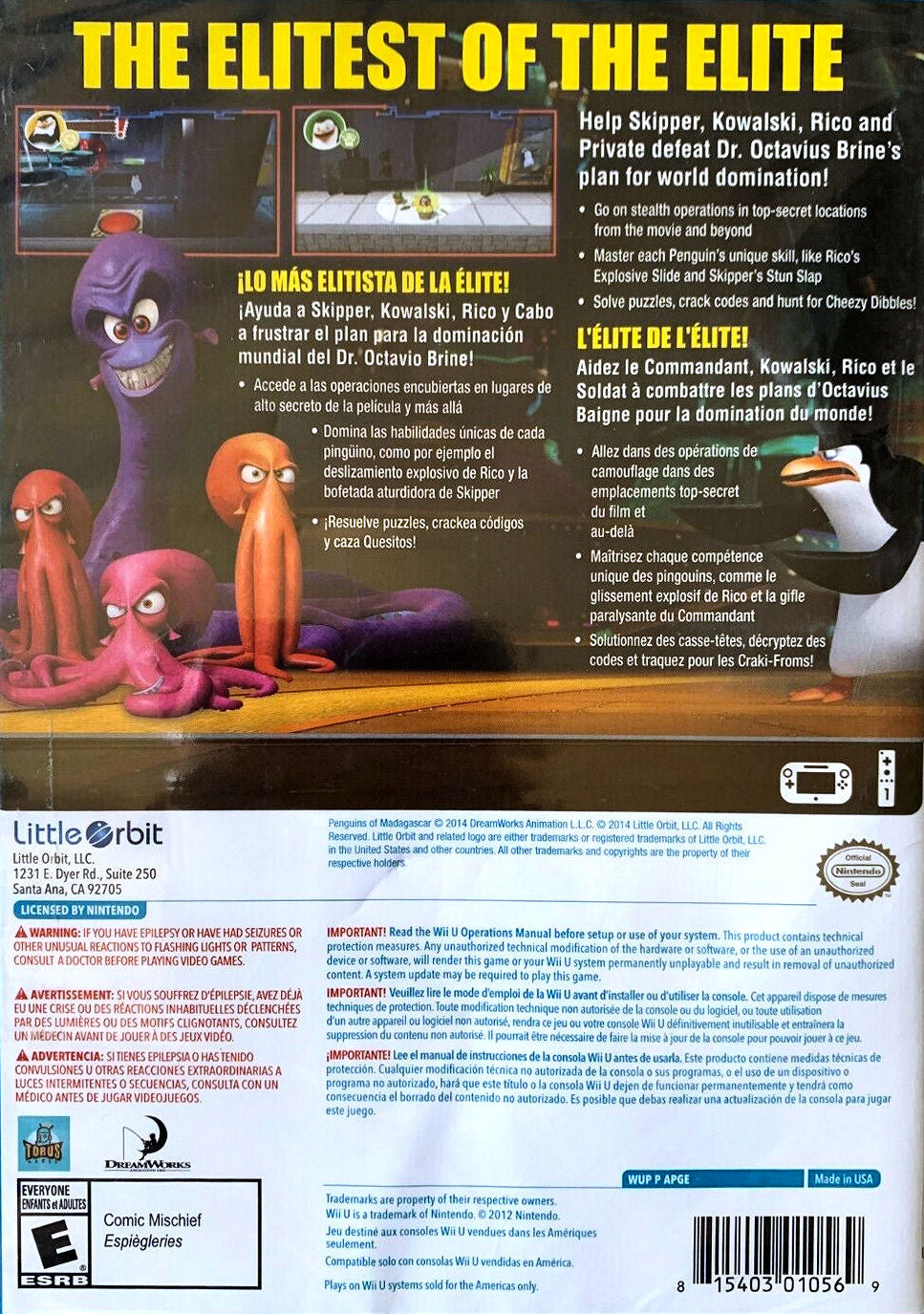 Penguins of Madagascar - Wii U