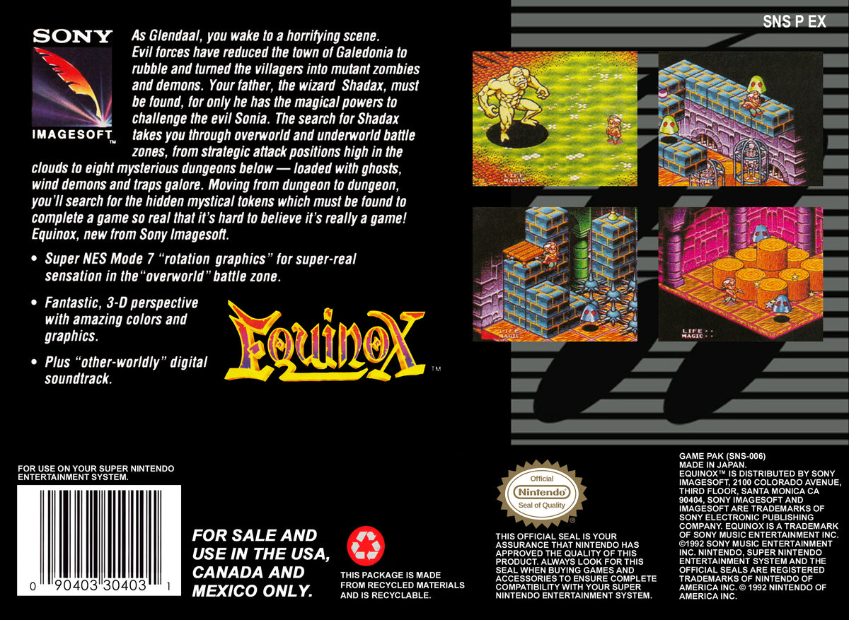 Equinox - Super Nintendo