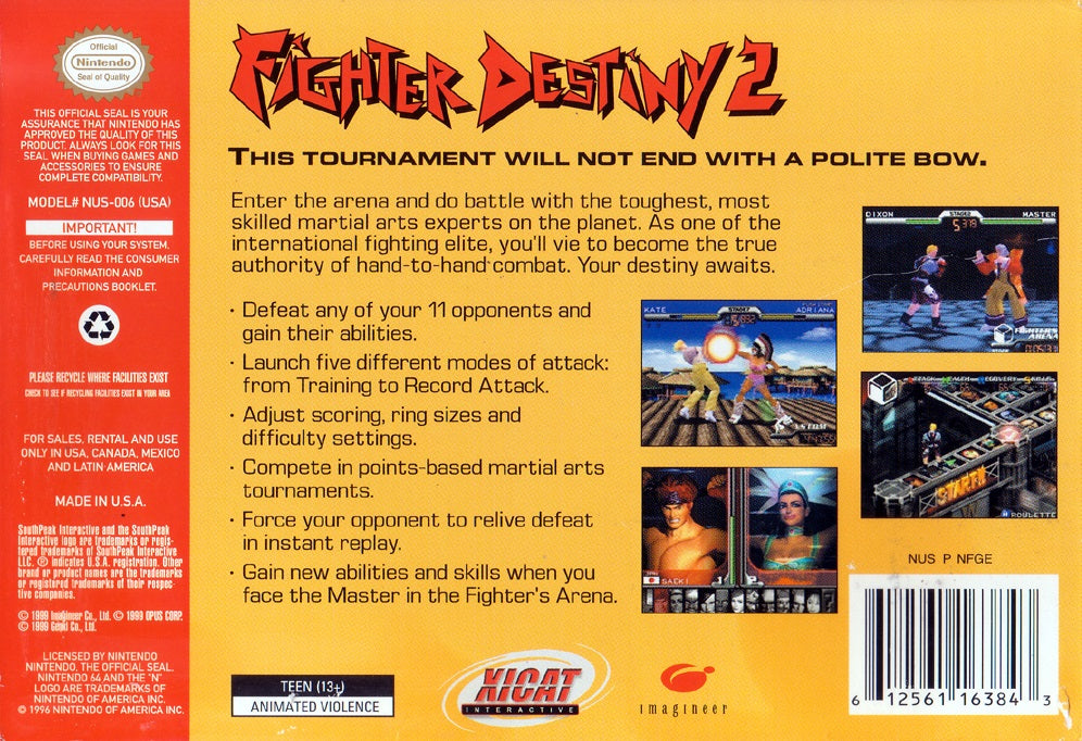 Fighter Destiny 2 - Nintendo 64