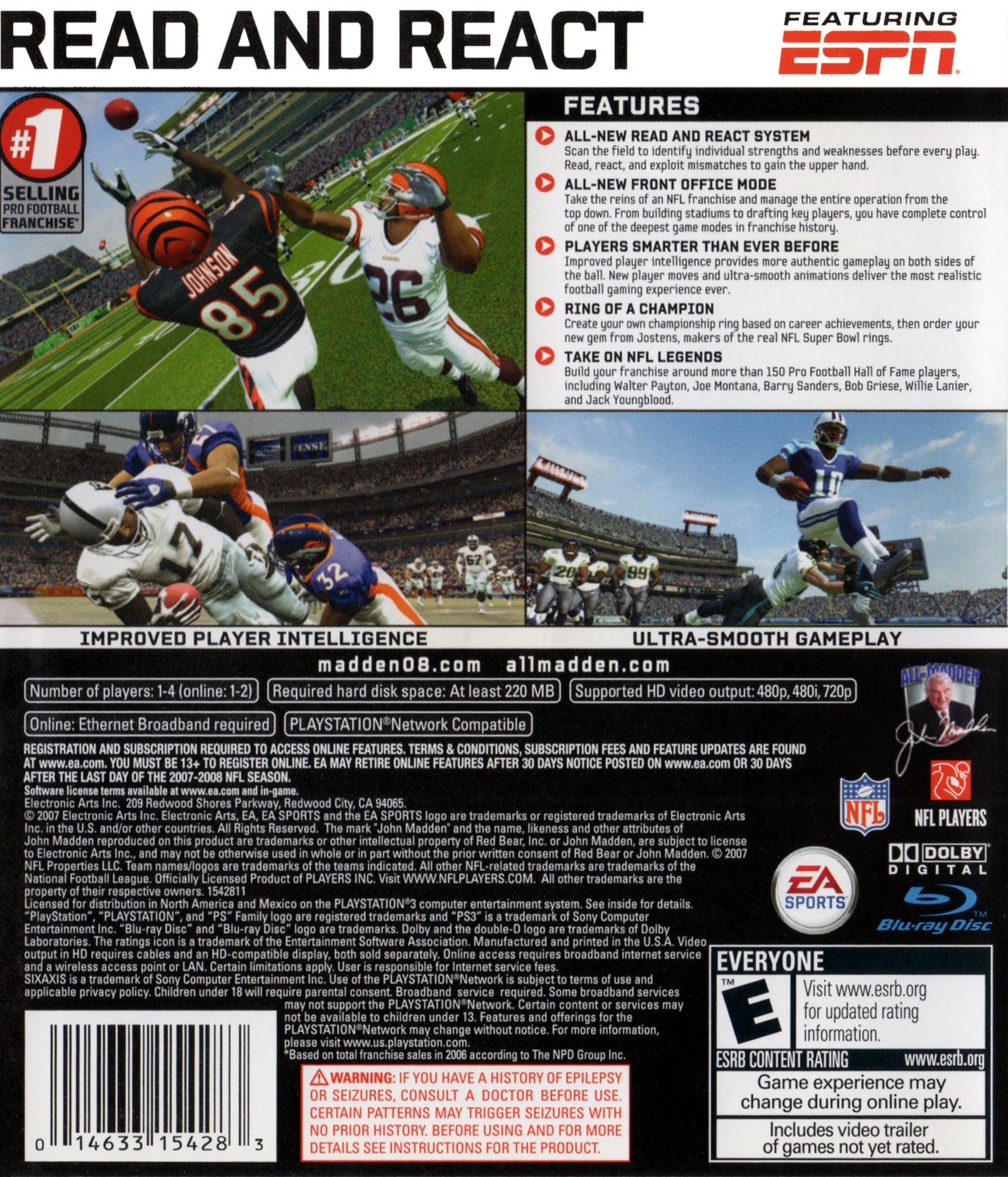 Madden 2008 - Playstation 3