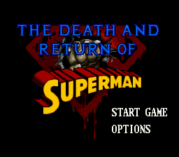 The Death and Return of Superman - Super Nintendo