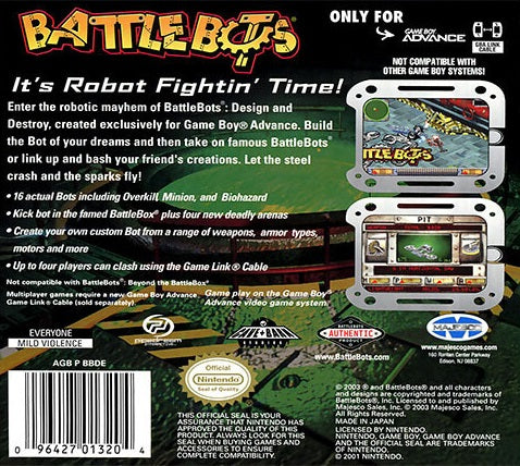 Battlebots Design and Destroy - GameBoy Advance