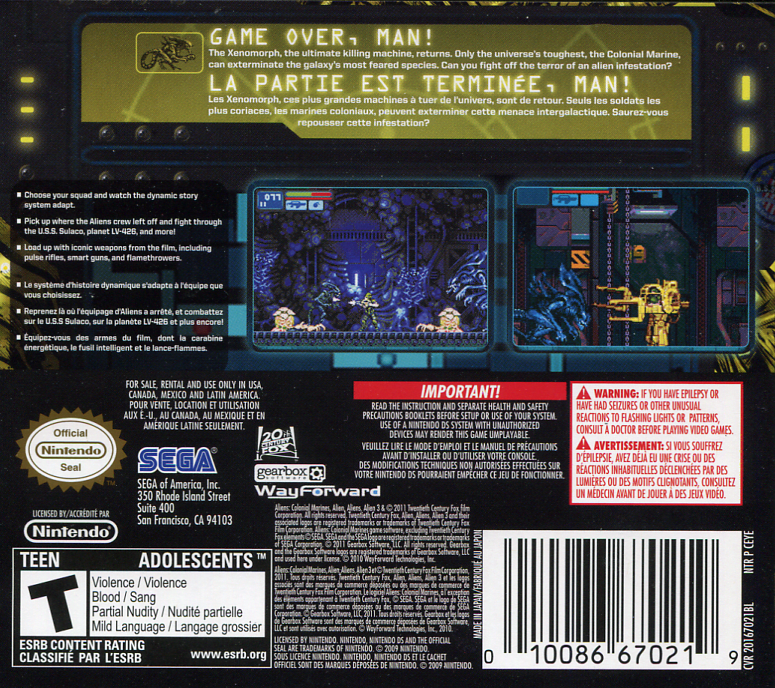 Aliens: Infestación - Nintendo DS