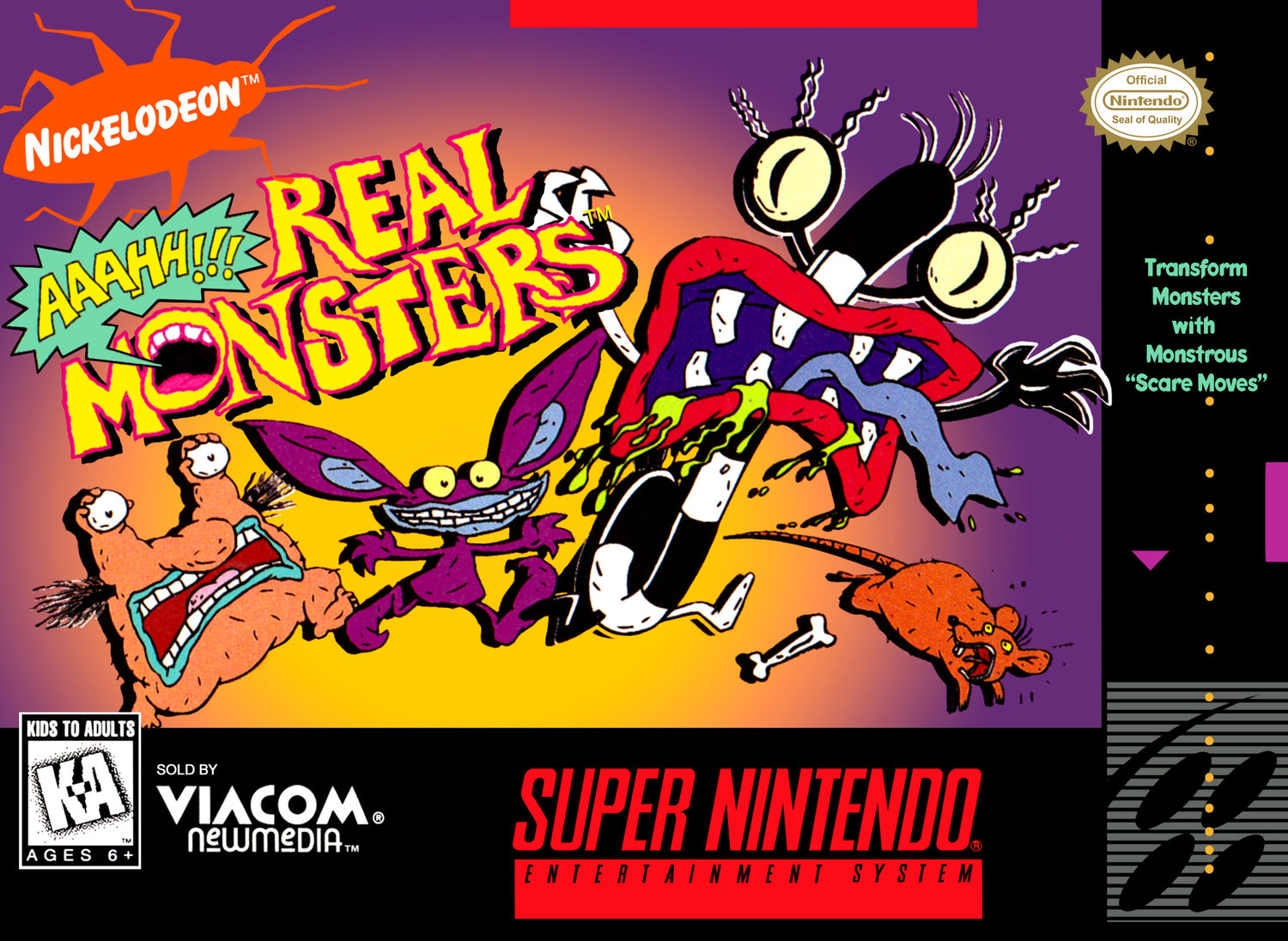 AAAHH Real Monsters - Super Nintendo