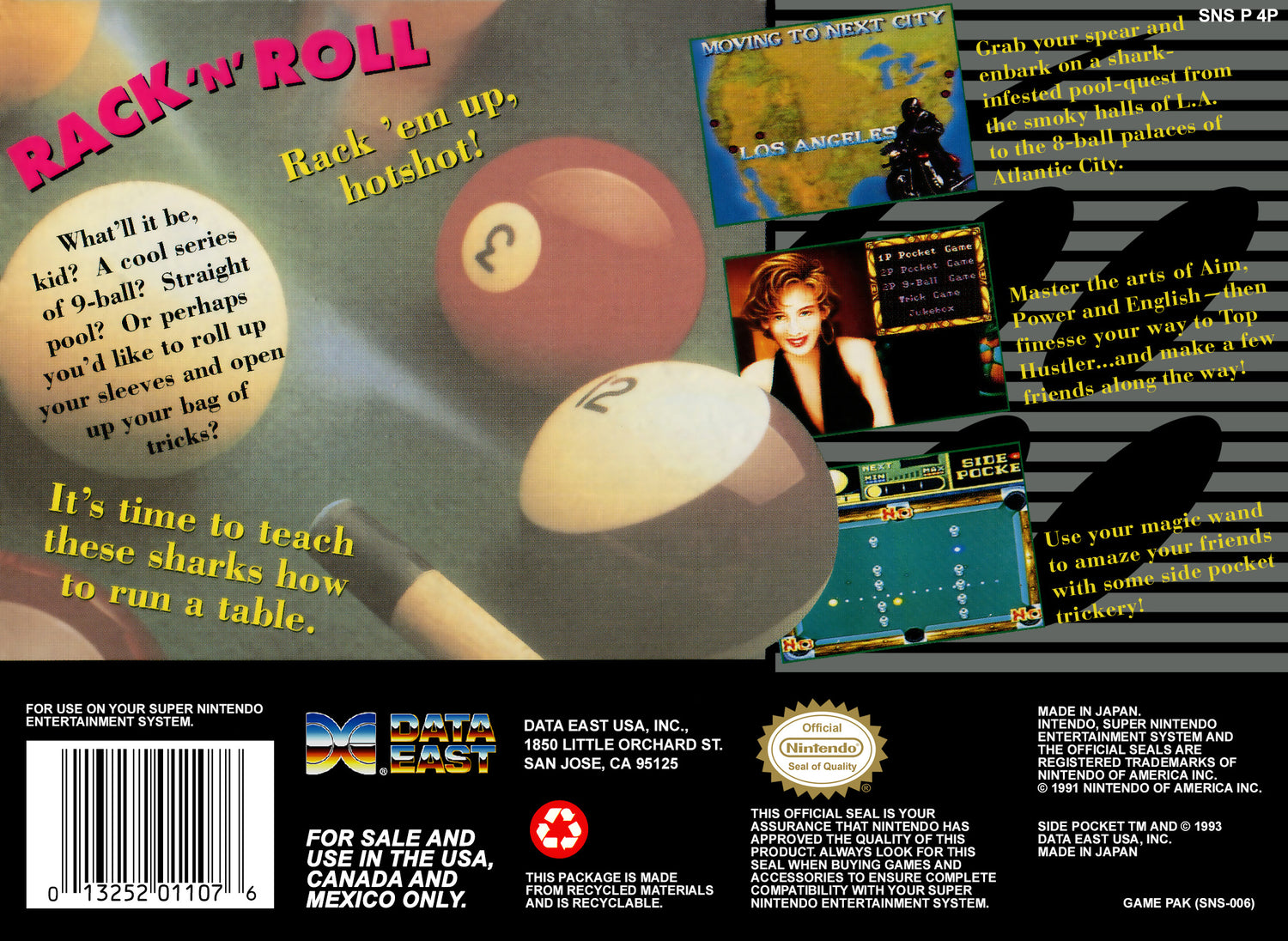Side Pocket - Super Nintendo