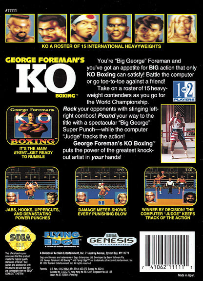George Foreman's KO Boxing - Sega Genesis