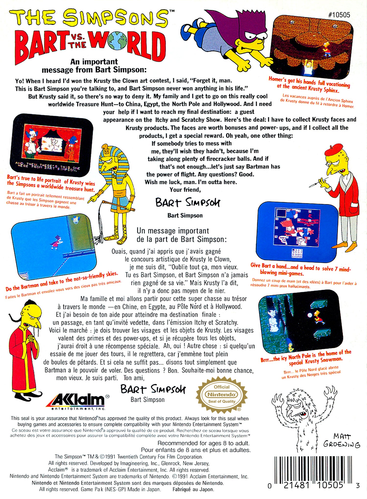 Los Simpson Bart contra el mundo - NES