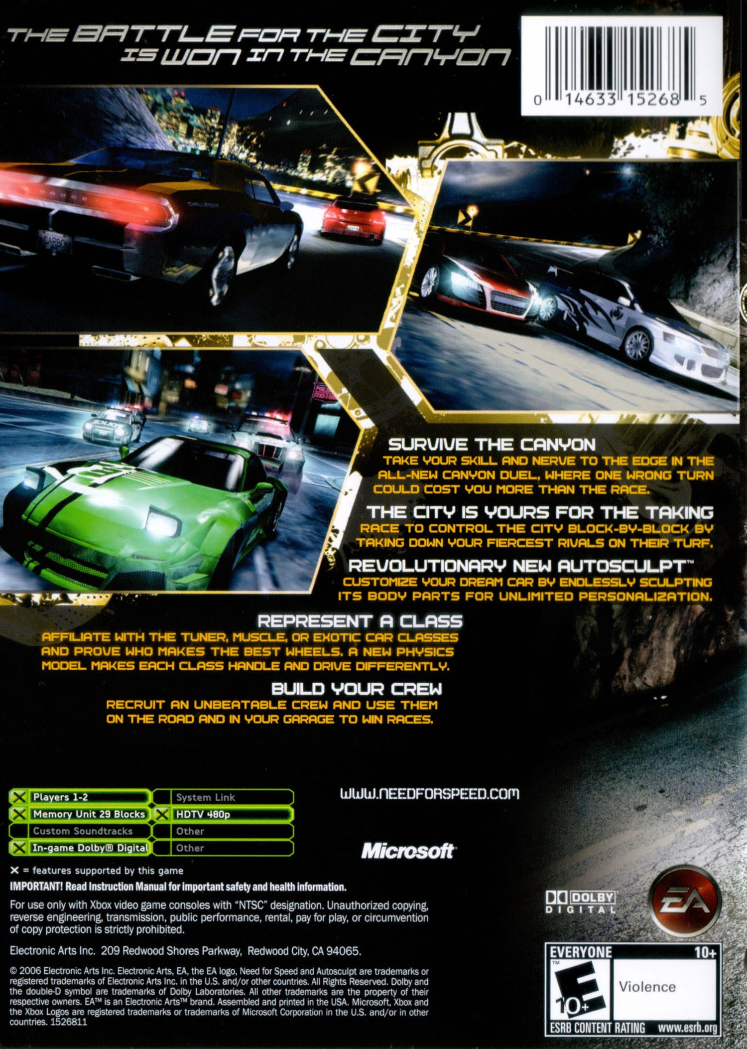 Need for Speed Carbon - Xbox
