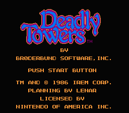 Deadly Towers - NES